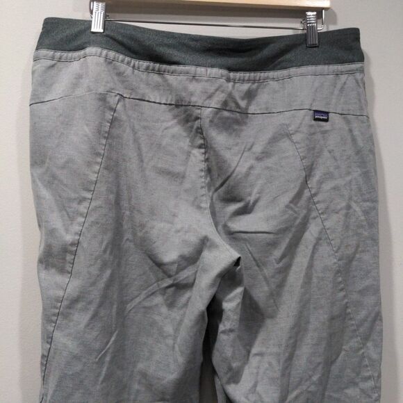 Patagonia Womens Hampi Rock Jogger Pant Size XL Gray Hiking Climbing Hemp Blend - Picture 6 of 13